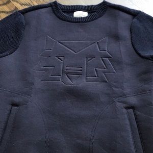 Zara Kids Dark Navy Sweatshirt w/Embossed Lion/12